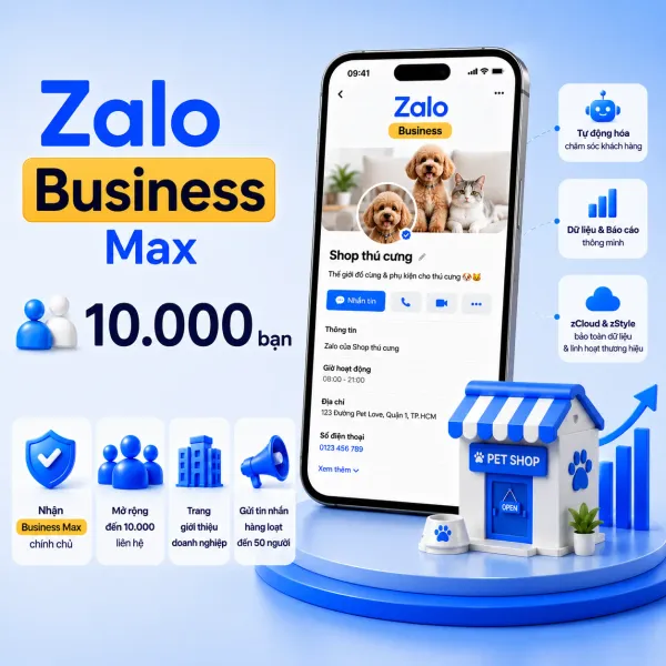 Zalo Business Max - 10.000 Bạn