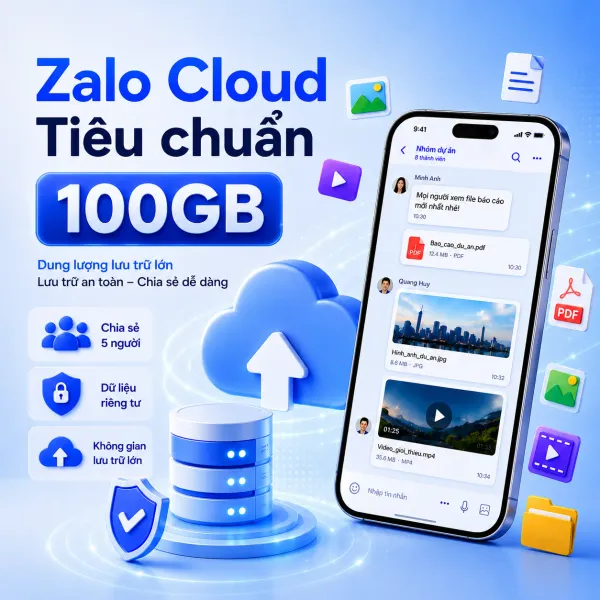 Zalo Cloud Tiêu Chuẩn - 100GB