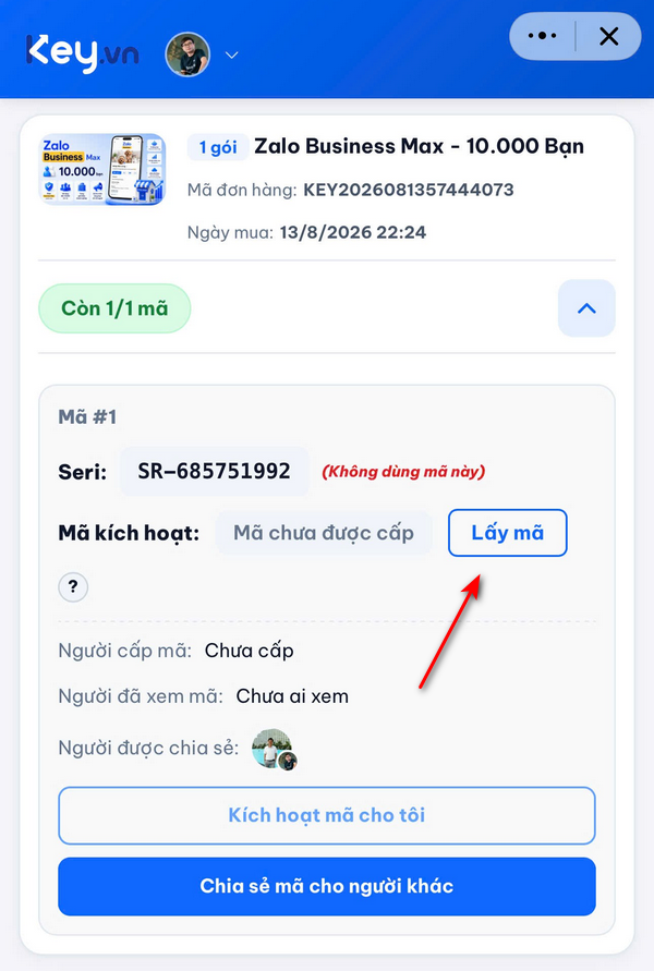 Mã Zalo Business và Zalo Cloud có thời hạn sử dụng không?