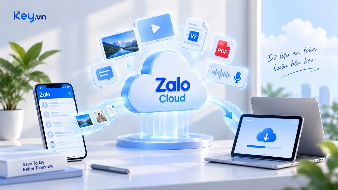 Zalo Cloud giúp lưu trữ, đồng bộ và truy cập dữ liệu Zalo như hình ảnh, video, tài liệu và tin nhắn trên nhiều thiết bị.