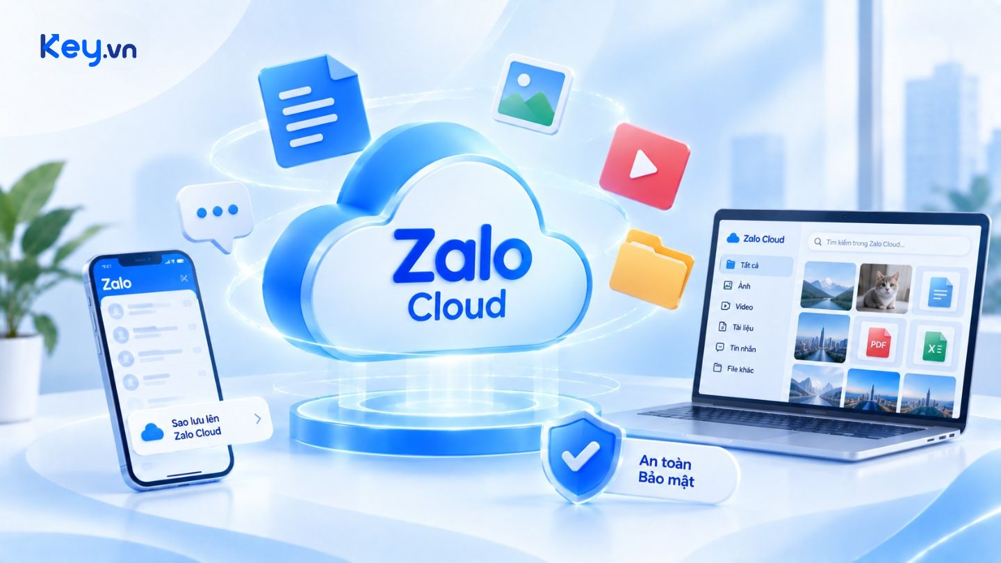 Zalo Cloud hỗ trợ lưu trữ và bảo toàn hình ảnh, video, tài liệu và dữ liệu Zalo an toàn trên nhiều thiết bị.